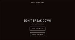 Desktop Screenshot of dontbreakdown.com